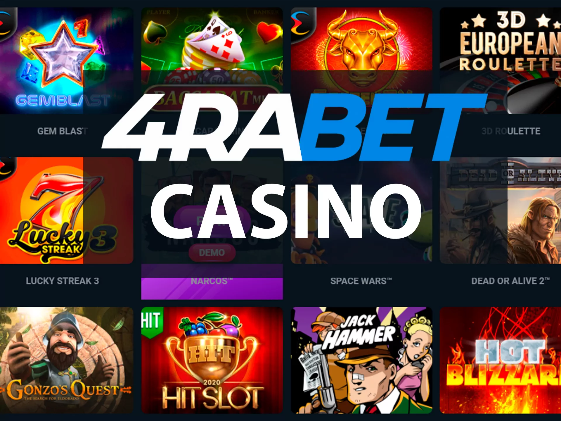 There are many profitable games from trustworthy providers at 4rabet casino.